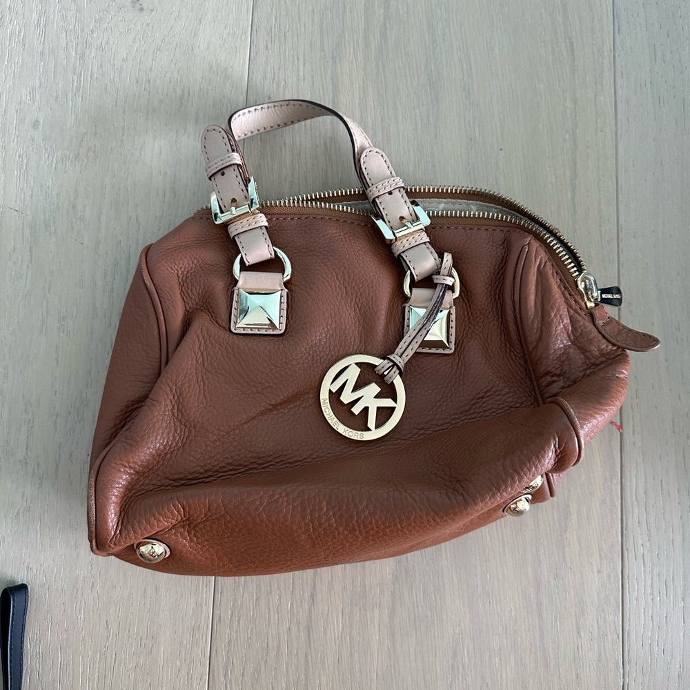 Michael Kors Tan Leather Satchel